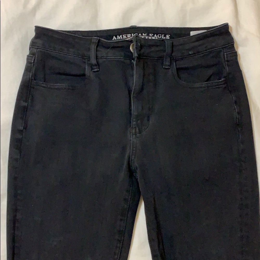 American Eagle Black high rise jegging